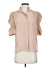 FRAME Tan Short Sleeve Blouse Size XS - photo 1