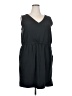 Ascend Solid Black Casual Dress Size XXL - photo 1