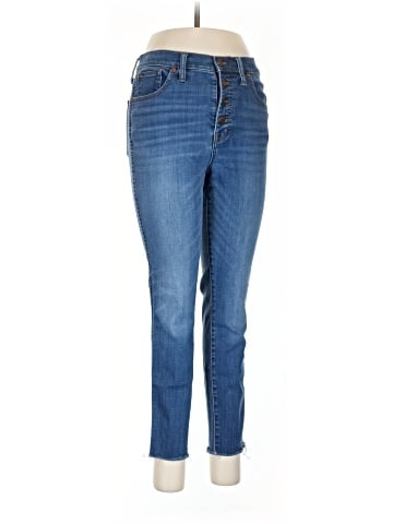 Madewell 10" High-Rise Skinny Crop Jeans: Button-Front TENCEL&trade; Denim Edition (view 1)