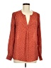 Timing 100% Polyester Red Long Sleeve Blouse Size M - photo 1