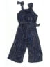 Zunie 100% Polyester Tweed Blue Jumpsuit Size 8 - photo 2