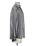 H&M 100% Polyester Checkered-gingham Gray Long Sleeve Blouse Size S - photo 4