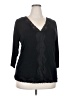 Caslon Black 3/4 Sleeve Top Size 2X - photo 1
