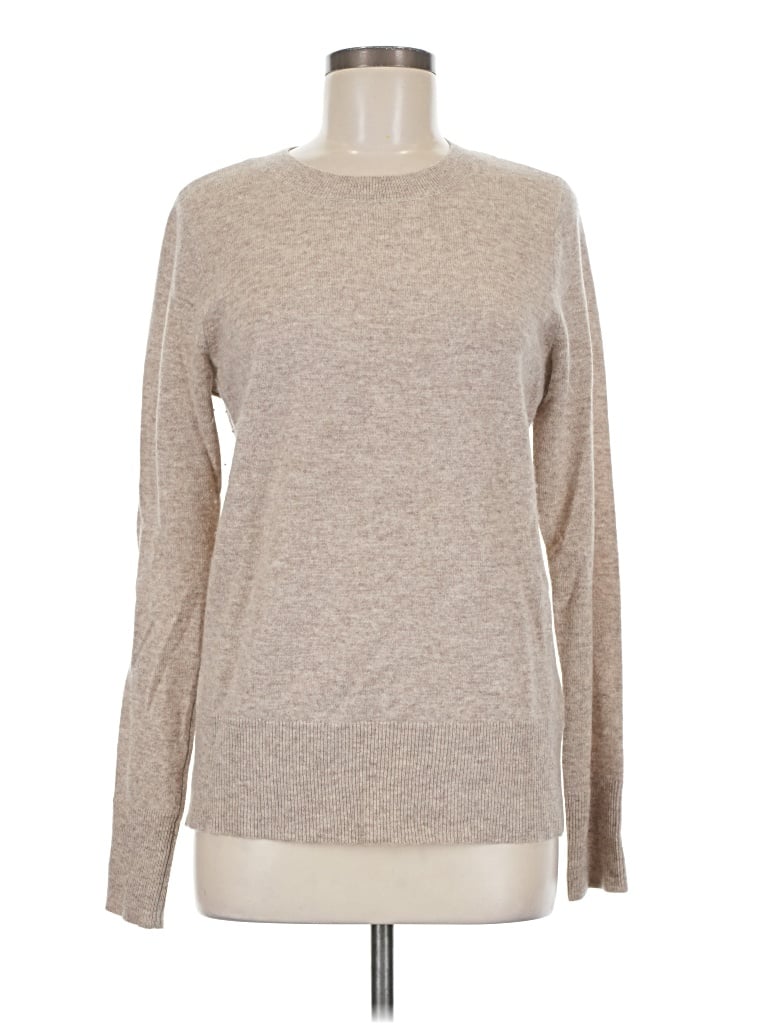 Pre-owned Universal Standard Cashmere Pullover Sweater In Tan