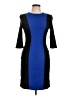 St. John Color Block Blue Cocktail Dress Size 10 - photo 1