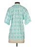 Boho Chic Teal Short Sleeve Blouse Size XS - photo 2