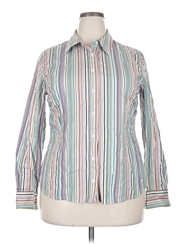 Attention Long Sleeve Button-Down Shirt (view 1)