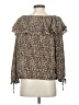 MICHAEL Michael Kors Brown Long Sleeve Blouse Size S - photo 2