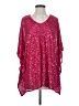 Jess Lea 100% Polyester Pink Short Sleeve Blouse Size S - photo 1
