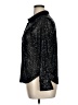 Sunday in Brooklyn 100% Polyester Metallic Black Long Sleeve Blouse Size XL - photo 5