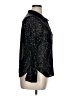 Sunday in Brooklyn 100% Polyester Metallic Black Long Sleeve Blouse Size XL - photo 4