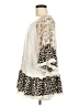 Umgee 100% Polyester Animal Print Floral Solid Ivory 3/4 Sleeve Blouse Size M - photo 5