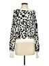 Express 100% Nylon Animal Print Ivory Pullover Sweater Size S - photo 1
