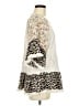 Umgee 100% Polyester Animal Print Floral Solid Ivory 3/4 Sleeve Blouse Size M - photo 4