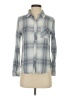 Rails 100% Rayon Plaid Gray Long Sleeve Button-Down Shirt Size S - photo 1