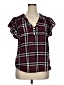 Entro Burgundy Short Sleeve Blouse Size XXL (estimated) - photo 1