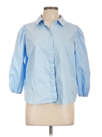 NANETTE Nanette Lepore 3/4 Sleeve Button-Down Shirt (view 1)