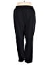 Roaman's 100% Polyester Black Track Pants Size 18 (L) - photo 2