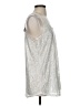 Lauren Vidal Silver Sleeveless T-Shirt Size S - photo 4