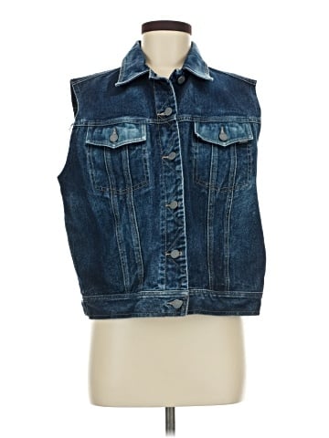 New York & Company Denim Vest (view 1)