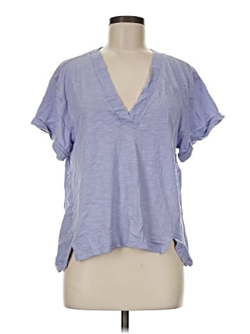 Daily Practice By Anthropologie Short Sleeve Blouse (view 1)