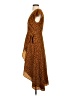 BB Dakota 100% Polyester Animal Print Orange Casual Dress Size S - photo 5