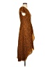 BB Dakota 100% Polyester Animal Print Orange Casual Dress Size S - photo 4