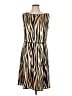 St. John Animal Print Tan Casual Dress Size 10 - photo 1