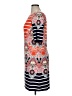 Eliza J Print Multi Color Orange Casual Dress Size 14 - photo 5