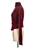 Commense Burgundy Red Long Sleeve Turtleneck Size L - photo 5