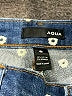 Aqua Polka Dots Blue Denim Shorts Size 27 waist - photo 3