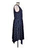 NY Collection Polka Dots Blue Casual Dress Size L - photo 4