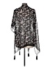 LC Lauren Conrad 100% Polyester Black Kimono One size - photo 2