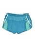 Asics 100% Polyester Color Block Teal Athletic Shorts Size M - photo 2