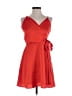 WAYF 100% Recycled Polyester Solid Red Cocktail Dress Size XS - photo 1