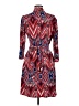 Laundry by Design Print Red Casual Dress Size M - photo 2
