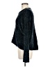 Zara 100% Cotton Metallic Blue Pullover Sweater Size M - photo 5