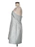 Meshki Metallic Silver Cocktail Dress Size L - photo 5
