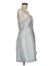 Meshki Metallic Silver Cocktail Dress Size L - photo 4