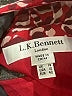 L.K. Bennett 100% Polyester Animal Print Burgundy Cocktail Dress Size 10 - photo 6