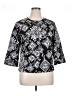 Coldwater Creek Print Black Blazer Size 16 - photo 1