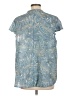 Cocomo Paisley Blue Short Sleeve Blouse Size 1X - photo 2