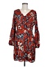 Jack by BB Dakota 100% Polyester Print Red Casual Dress Size 8 - photo 1