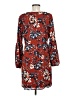 Jack by BB Dakota 100% Polyester Print Red Casual Dress Size 8 - photo 2
