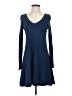 Express Solid Blue Casual Dress Size XS - photo 1