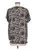 Buffalo by David Bitton 100% Polyester Animal Print Silver Short Sleeve Blouse Size M - photo 2