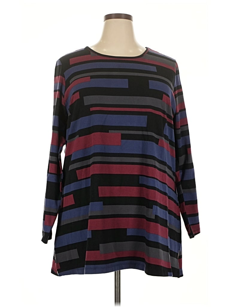 Pre-owned D&co. Long Sleeve T-shirt In Burgundy