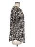 Buffalo by David Bitton 100% Polyester Animal Print Silver Short Sleeve Blouse Size M - photo 4
