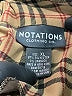 Notations Plaid Brown Ivory Casual Dress Size XL - photo 7