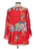 Johnny Was Floral Red 3/4 Sleeve Blouse Size S - photo 2